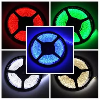 Светодиодная лента гибкая лента 300led DC12V веревка внутреннего наружного освещения One Size