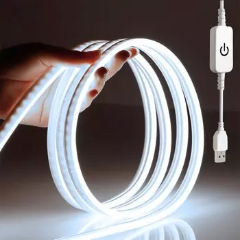 Светодиодная лента Honebear, барный светильник, USB-светильник, кухонный светильник, подсветка под полкой, высокая яркость, 1 м, дневной свет, цветная лампочка, непрямое светодиодное освещение