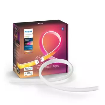 Светодиодная лента Philips Hue, градиентная световая лента, удлинитель 1 м, игровая гирлянда Philips Hue, светодиодная лампа с возможностью обрезки, совместимая с Alexa