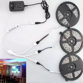 Светодиодная лента, разъем-адаптер, зажим для кабеля, водонепроницаемый, без пайки, 3528/5050/RGB