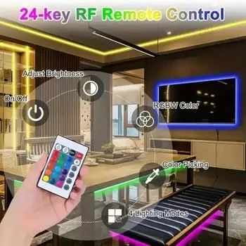 Светодиодная лента RGB 2835 ИК-пульт дистанционного управления диодная лента USB 1M 2M 3M ледяная гирлянда цветная самоклеящаяся светодиодная лента фестиваль домашний декор 1m