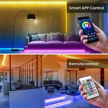 Светодиодная лента RGB 5050, синхронизация музыки, светодиодная лента RGB USB 5 В, управление через приложение Bluetooth, изменение цвета, гибкий диод для домашнего декора