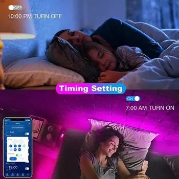 Светодиодная лента RGB, умный Bluetooth, 24-клавишный пульт дистанционного управления, гибкая диодная лампа, лента SMD 5050, 30 светодиодов/м для домашнего декора, подсветка телевизора