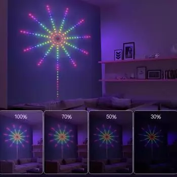 Светодиодная лента с поддержкой Bluetooth, управление через приложение, синхронизация звука и музыки, суперяркий, несколько режимов