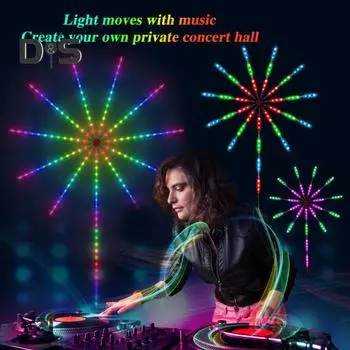 Светодиодная лента с поддержкой Bluetooth, управление через приложение, синхронизация звука и музыки, суперяркие светодиодные огни с несколькими режимами, украшения для вечеринок A