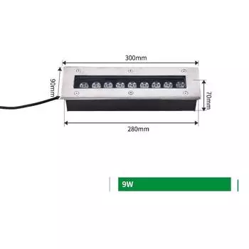 Светодиодная лента, встроенный в землю светильник, водонепроницаемый уличный светильник для двора, наземный светильник, лента, лента 220 В 24 В AC85-265V Warm white