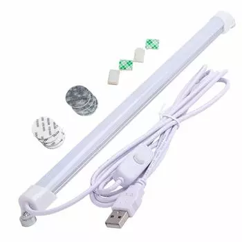 Светодиодная люминесцентная лампа Honebear USB, кухонный светильник, подсветка под полкой, высокая яркость, прямой трубчатый светильник, дневной цвет