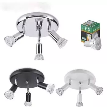 Светодиодная люстра, вращающаяся, регулируемая, потолочная, светодиодная люстра для гостиной, столовой, кухни, черный, белый и серебристый White light-single head серебряный