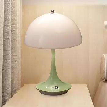 Светодиодная маленькая настольная лампа в виде гриба, портативная зарядка через USB, регулируемая лампа с цветочным бутоном, 3 режима освещения, ночник, прикроватная лампа для спальни