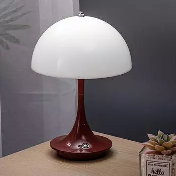 Светодиодная маленькая настольная лампа в форме гриба, портативная USB-зарядка, затемняемая лампа с цветочным бутоном, прикроватная лампа для спальни, декоративный ночник