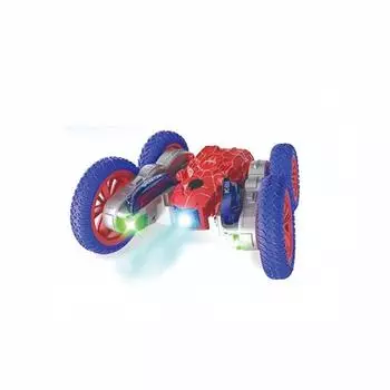 Светодиодная машина с дистанционным управлением для детей - двухсторонний быстрый гусеничный вездеход с дистанционным управлением, полноприводный внедорожный трюковой автомобиль с переворотами на 360 градусов, вездеходные шины