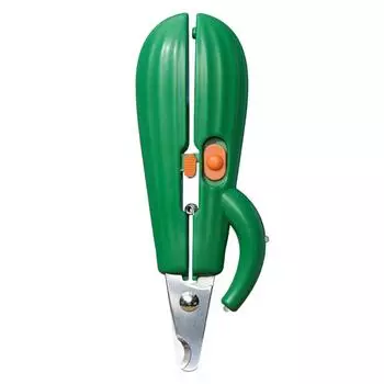 Светодиодная машинка для стрижки ногтей у кошек, симпатичные лезвия в форме кактуса из нержавеющей стали, эргономичная ручка, триммер для когтей домашних животных