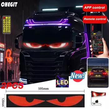 Светодиодная матрица Devil s Eye Pixel Panel Яркие рекламные светодиодные вывески Управление с помощью приложения Bluetooth Логотип Светильник DIY Анимация шаблона автомобиля