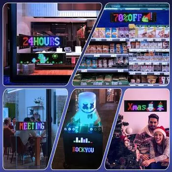 Светодиодная матрица пиксельная панель Bluetooth APP USB 5V RGB Pattern Граффити Прокрутка текста Анимация логотипа автомобиля Жест Ночной свет автомобиля