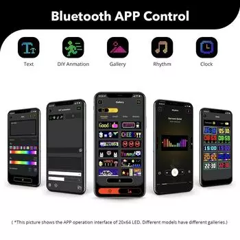 Светодиодная матрица RGB, пиксельная панель, USB5V, Bluetooth, приложение, адресуемый рисунок, граффити, прокрутка текста, анимация, дисплей, экран автомагазина