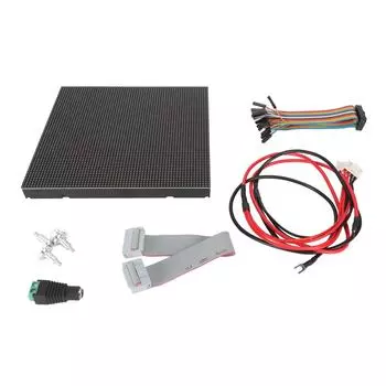 Светодиодная матричная панель 64x64 пикселей, шаг 2,5 мм, 4096 отдельных светодиодов RGB, регулируемая яркость, полноцветная