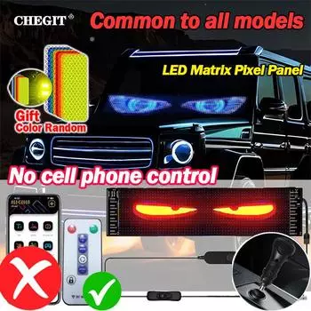 Светодиодная матричная панель Devil s Eyes 2M светодиодный экран с дистанционным управлением, анимационный дисплей, экран для лобового стекла автомобиля и грузовика