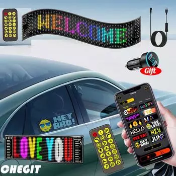 Светодиодная матричная пиксельная панель, гибкая адресуемая USB 5 В RGB-узор, граффити, прокручивающийся текст, анимационный дисплей, автомобильный магазин, Bluetooth-приложение