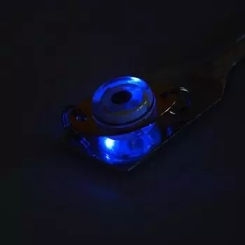 Светодиодная мини-вспышка для рыбы, приманка, лампа, глубокая капля, подводная форма глаза, рыбалка, кальмар синий
