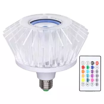 Светодиодная музыкальная лампа RGB с изменением цвета, встроенный динамик, 24 клавиши дистанционного управления, широкое применение светодиодов