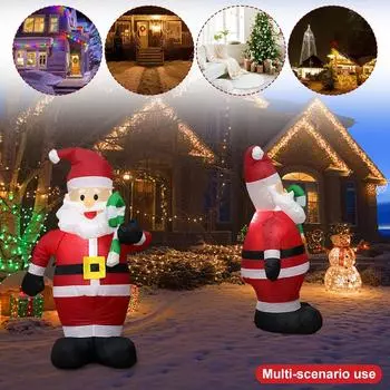 Светодиодная надувная мультяшная модель, декоративная праздничная тема, милая надувная игрушка, освещенная гигантская модель, украшение для рождественской садовой вечеринки