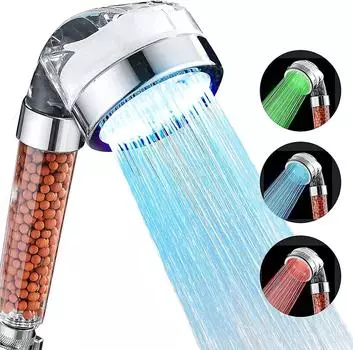 Светодиодная насадка для душа, меняющая цвет, хирургическая насадка для душа с фильтром высокого давления
