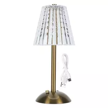 Светодиодная настольная лампа 3 цвета плавная регулировка яркости сенсорное управление перезаряжаемая хрустальная настольная лампа для спальни