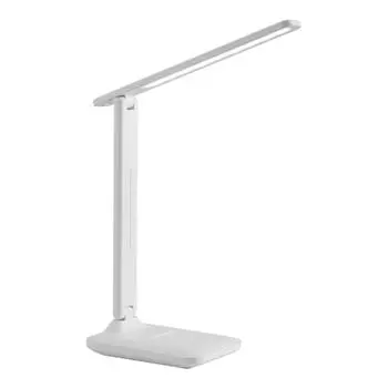 Светодиодная настольная лампа 3 цвета с регулируемой яркостью, складная учебная лампа с часами, датой, температурой, настольные лампы для чтения в студенческом общежитии Regular Edition
