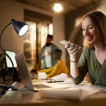 Светодиодная настольная лампа 3 цветовых режима 10 регулировок яркости лампа для чтения автоматический таймер выключения настольная лампа гибкая гусиная ножка клипса лампа для книг белый