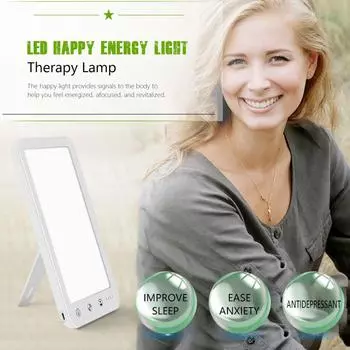 Светодиодная настольная лампа для грустной терапии, сенсорная лампа 5 В, USB с регулируемой яркостью, лампа для сезонной терапии аффективных расстройств, имитирующая естественный свет USB powered