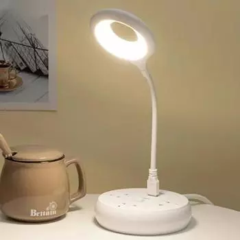 Светодиодная настольная лампа для спальни, лампа для чтения, мини-складная настольная лампа, USB-разъем, портативный ночник, студенческая прикроватная лампа