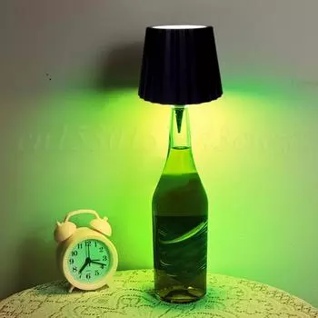 Светодиодная настольная лампа, лампа для бутылки вина, RGB/3 цвета, декоративная лампа для бутылки, зарядка через USB, атмосфера, ночник для бара, кафе, дома