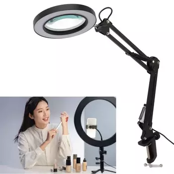 Светодиодная настольная лампа многофункциональная складная высокая яркость защита глаз лампа для чтения для макияжа работы чтения