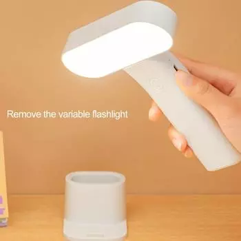 Светодиодная настольная лампа с плавной регулировкой яркости, перезаряжаемая, без мерцания, сенсорное управление, регулируемый цвет света, съемная, работающая от батареек, светодиодная лампа для чтения для дома Charging
