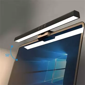 Светодиодная настольная лампа с регулируемой яркостью, офисный компьютер, настольная лампа для глаз, для учебы, чтения, экрана, монитора, подвесной светильник, настольные лампы белый