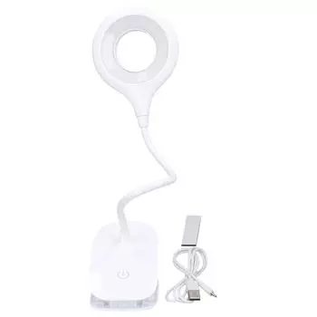 Светодиодная настольная лампа с USB-зарядкой, 3 режима освещения, регулируемое бесступенчатое сенсорное управление для