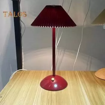 Светодиодная настольная лампа с устойчивым основанием, регулируемым мягким свечением, без мерцания, зарядка через USB, в скандинавском стиле, прикроватный светильник для сна 2000mmA серебряный