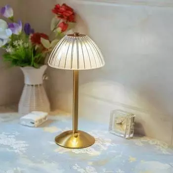 Светодиодная настольная лампа в стиле ретро для бара, перезаряжаемая лампа для декора комнаты, лампа для кемпинга, люстра для спальни, кофейное украшение, ночники для спальни