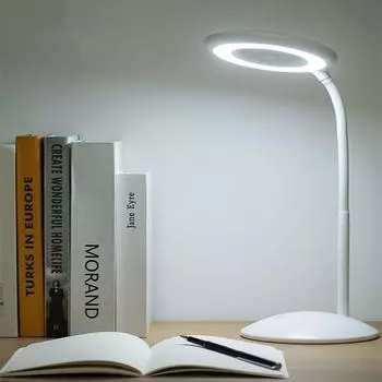 Светодиодная настольная подставка для чтения, удобный столик для чтения на столешнице USB 1500 мАч, поставляется с USB-настольной столешницей, 3 уровнями, сенсорный столик для учебы с энергией, милый светильник, светильник,