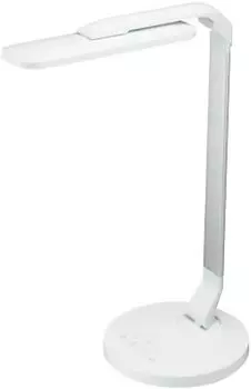 Светодиодная настольная подставка Yazawa Corporation с функцией затемнения цвета, выход USB, яркость 930 люмен, белый цвет SDL10C01WH 10,5 Вт