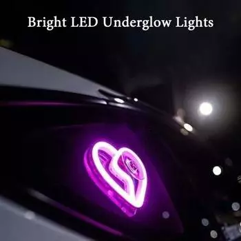 Светодиодная неоновая лампа Yousheng Car Lighting с дистанционным управлением, несколько режимов освещения, суперяркая светодиодная вывеска в форме сердца с регулируемой яркостью розовый
