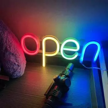 Светодиодная неоновая вывеска без мерцания создает атмосферу, легко устанавливается, многофункциональное открытое освещение, настенный подвесной светильник для дома