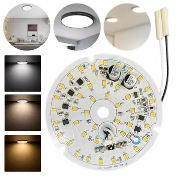 Светодиодная панель 85 В-265 В потолочные светильники светодиодный модуль 18 Вт 1530 лм диммируемый потолочный вентилятор светодиодная панель для замены светодиодного комплекта для модернизации