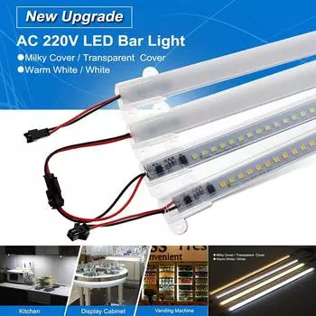 Светодиодная панель Ac220V, высокая яркость, 2835 светодиодов, клипса, 30 см, 40 см, 72 светодиода, жесткая полоса