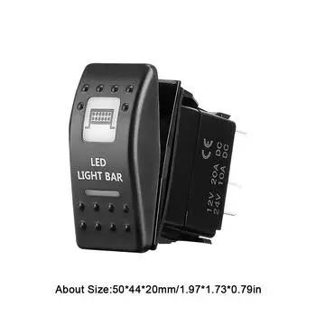 Светодиодная панель клавишного переключателя Водонепроницаемая светодиодная панель с подсветкой Кнопка двойного светодиодного переключателя ВКЛ/ВЫКЛ светодиодные кнопки для квадроцикла UTV автомобиля грузовика автофургона