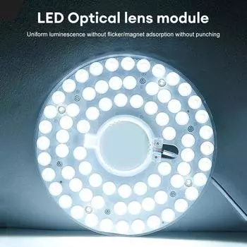 Светодиодная панель круглая кольцевая лампа источник света 12 Вт 18 Вт 24 Вт 36 Вт потолочный декор потолочный светильник круглая сменная лампа панель кольца