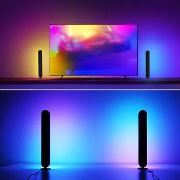 Светодиодная панель Music Sync RGB Atmosphere Lamp с 16-кнопочным пультом дистанционного управления, 4 режима, настенный телевизор, компьютерная игровая комната, украшение для ночника