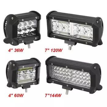 Светодиодная панель Offroad Spot Flood Combo LED Light LED Headlights для грузовика, автомобиля, внедорожника, 4WD, квадроцикла, DC 12 В 24 В 60W