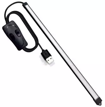 Светодиодная панель USB для кухни USB люминесцентная прямая подпольная высокая 48 светодиодная трубка 3 уровня лампочек дневного света дневного света USB 5 В питание 3 м без электричества