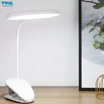Светодиодная перезаряжаемая настольная лампа Llearning, защита глаз, чтение, USB-интерфейс, складной офис, спальня, небольшой ночник с сенсорным затемнением Circular lamp
